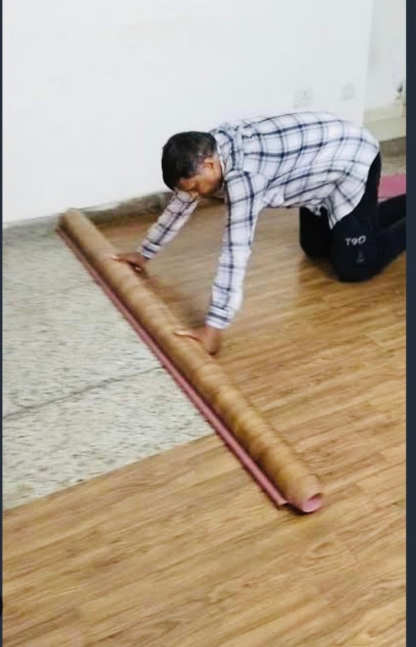 Flooring in progress